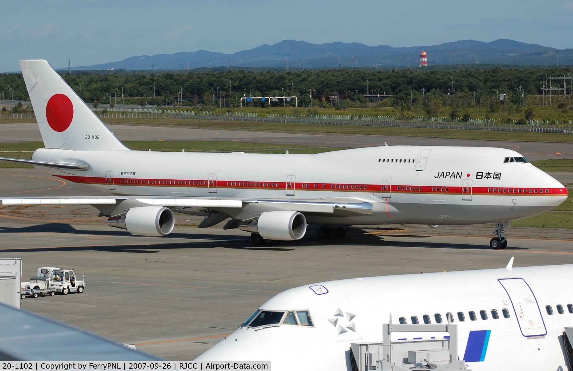 20-1102, 1991 Boeing 747-47C C/N 24731/0839, Japan Air Self-Defence Force (JASDF) B744 taxying for departure.