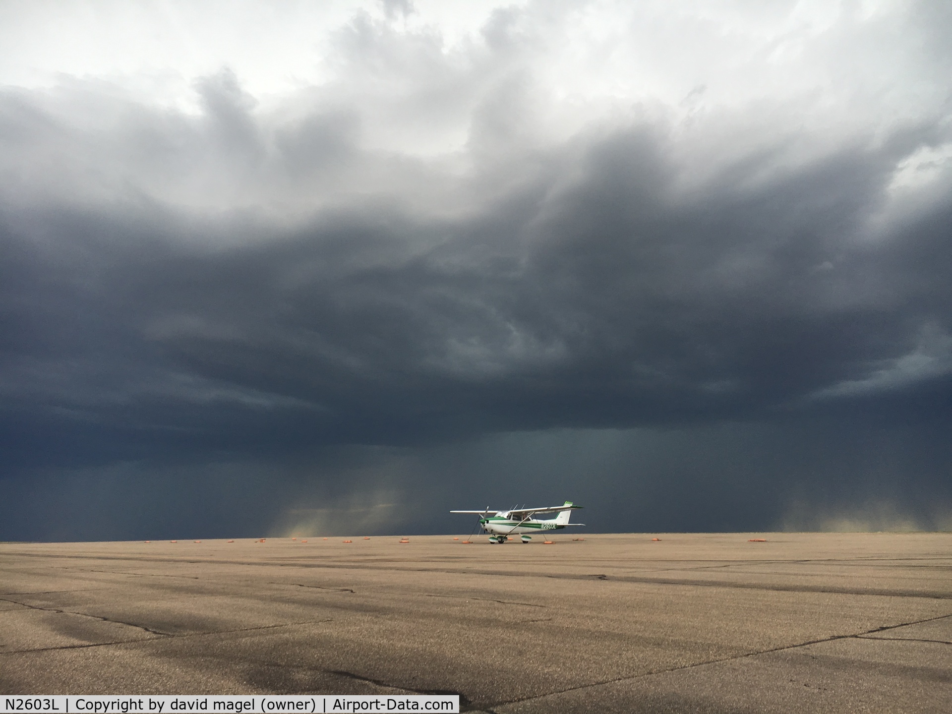 N2603L, 1967 Cessna 172H C/N 17255803, we flew to Colorado, this storm chased me from new mexico.  Rain came 10 minutes later
