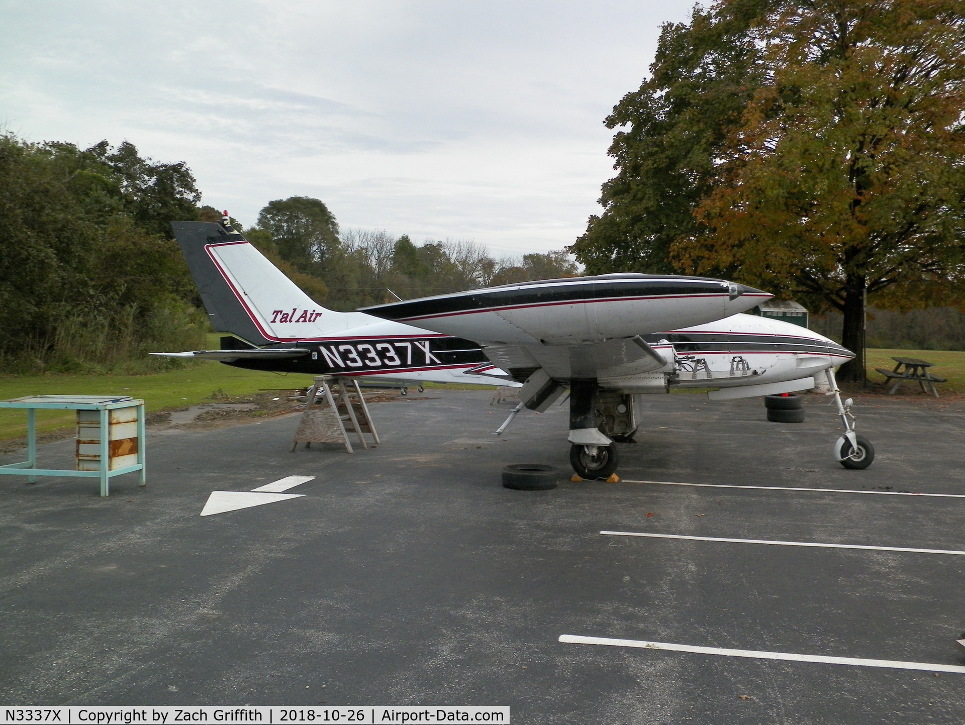N3337X, 1967 Cessna 310L C/N 310L-0187, Currently located at a small technical high school near Phoenixville, PA