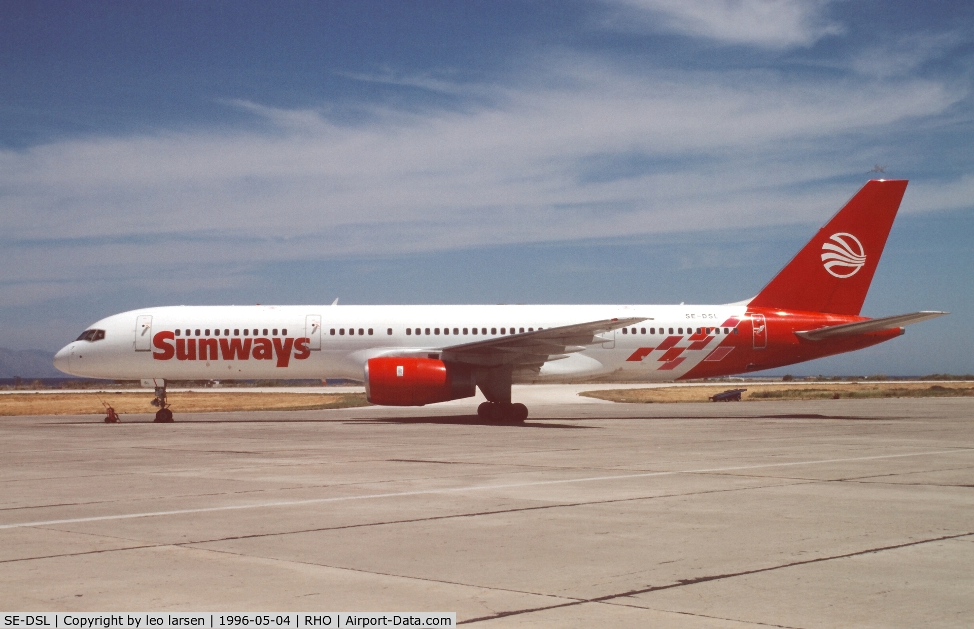 SE-DSL, 1992 Boeing 757-236 C/N 25593, Rhodos 4.5.1996