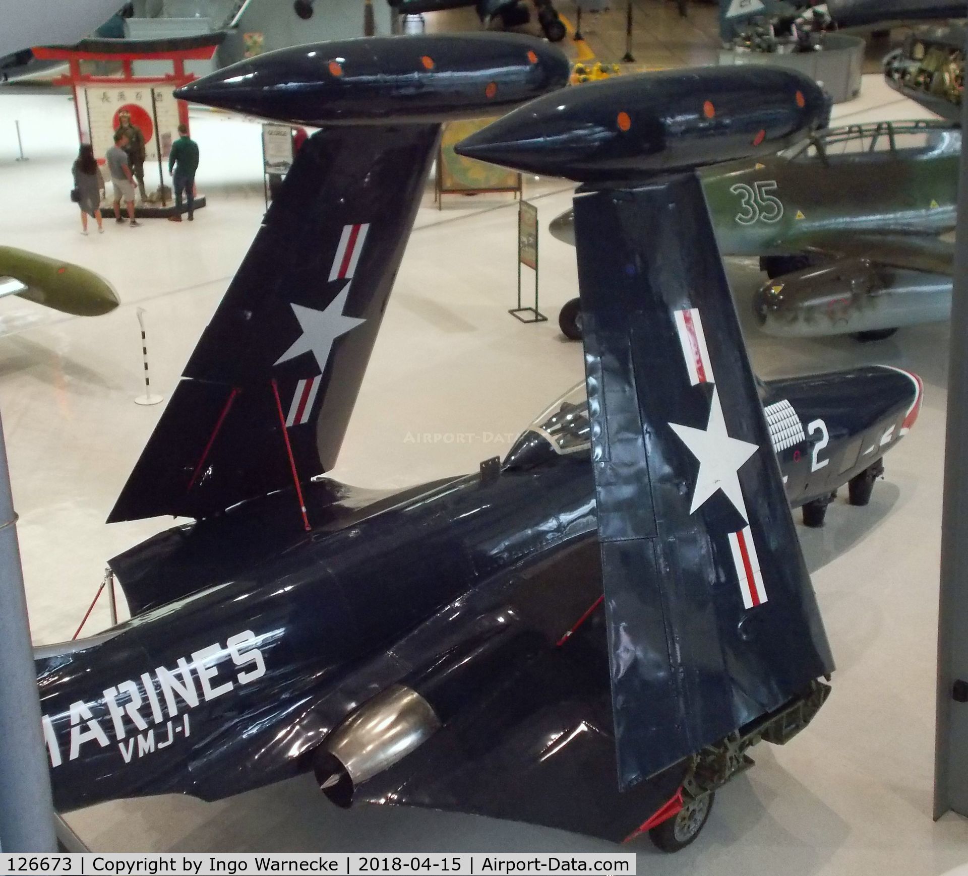 126673, McDonnell F2H-2P Banshee C/N Not found 126673, McDonnell F2H-2P Banshee at the NMNA, Pensacola FL