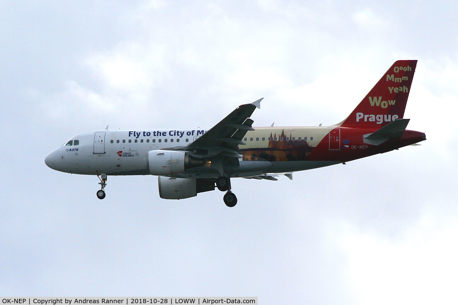 OK-NEP, 2008 Airbus A319-111 C/N 3660, Czech Airlines A319
