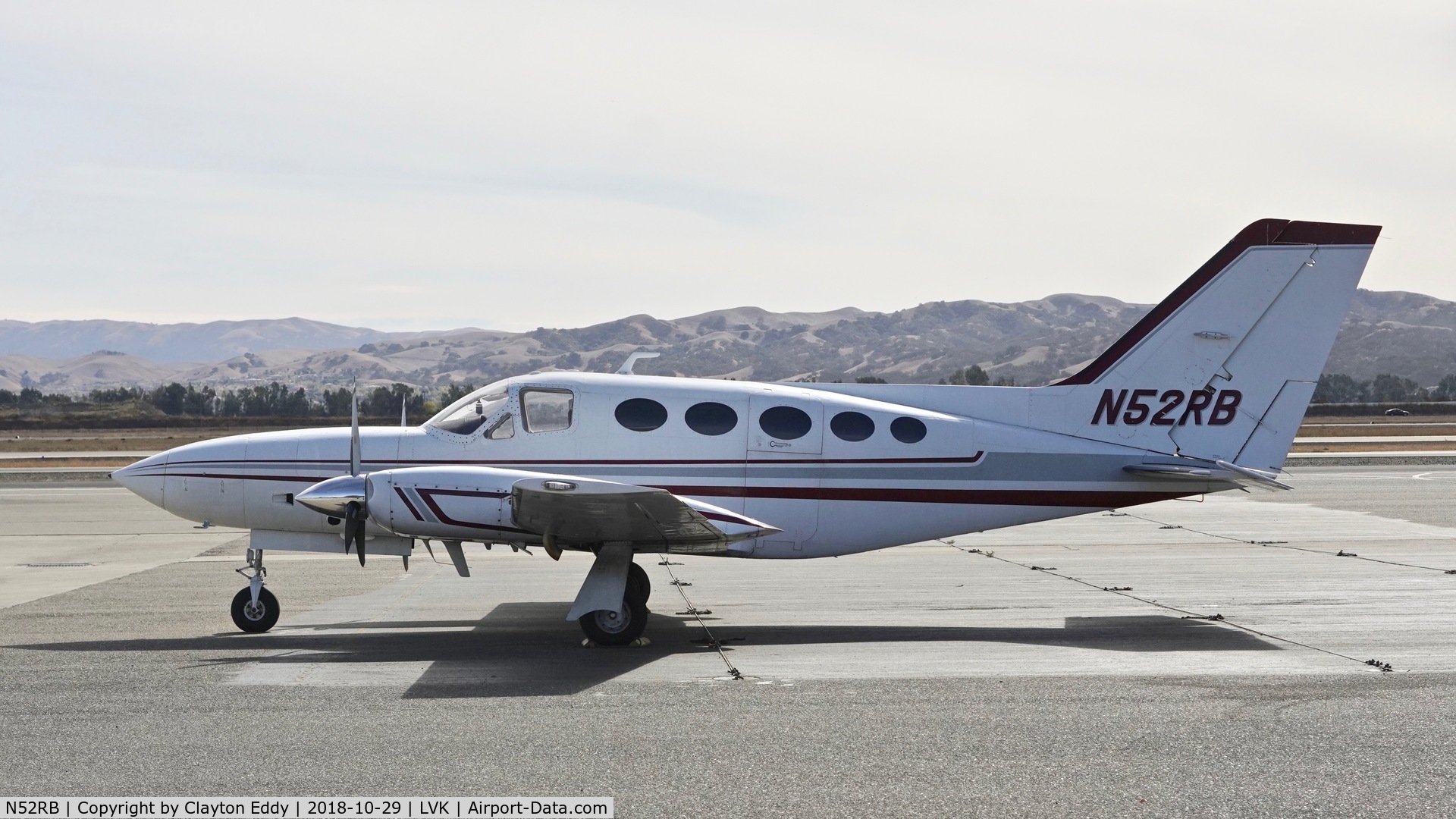 N52RB, 1979 Cessna 414A Chancellor C/N 414A0302, Livermore Airport California 2018.