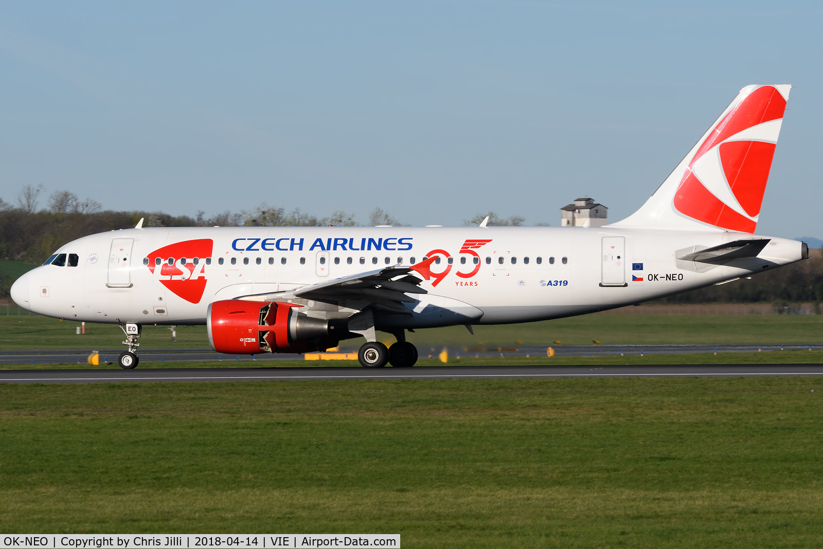 OK-NEO, 2008 Airbus A319-112 C/N 3452, Czech Airlines