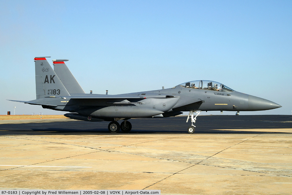 87-0183, 1987 McDonnell Douglas F-15E Strike Eagle C/N 1048/E023, 