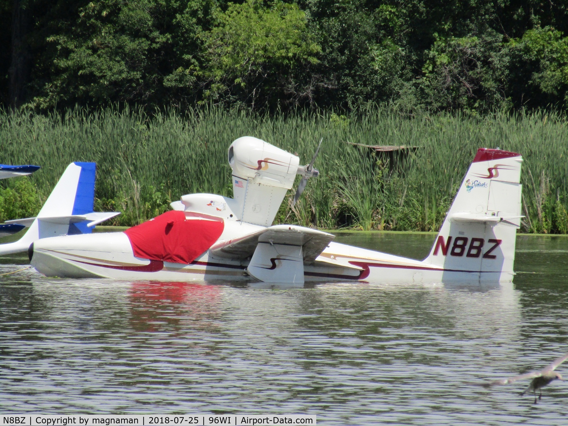 N8BZ, 1976 Consolidated Aeronautics Inc. Lake LA-4-200 C/N 761, just floating!
