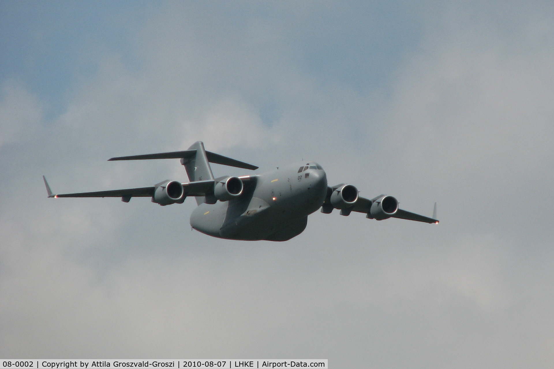 08-0002, 2009 Boeing C-17A Globemaster III C/N F-210, LHKE Kecskemét Air Base, International Air Show, Hungary