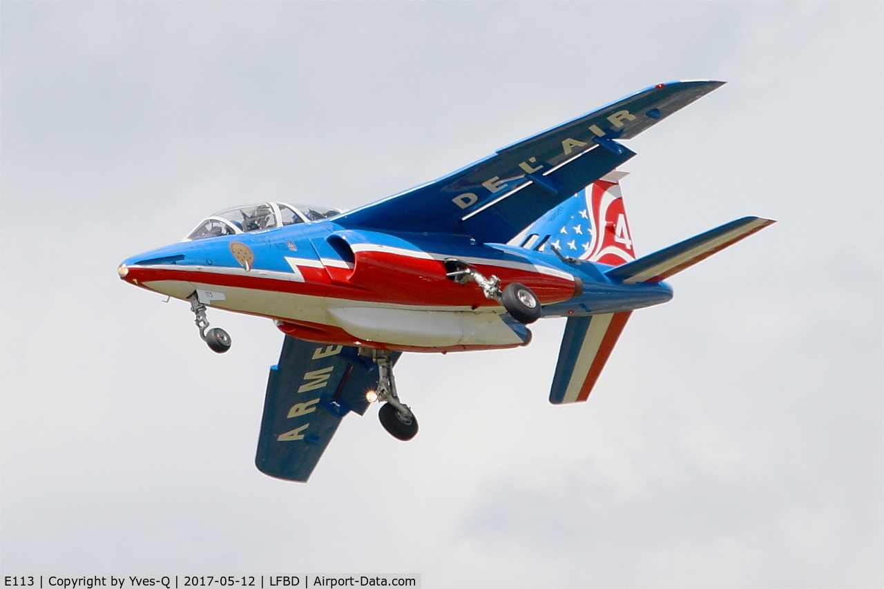 E113, Dassault-Dornier Alpha Jet E C/N E113, Dassault-Dornier Alpha Jet E (F-TETD), Athos 04 of Patrouille de France 2017, Bordeaux-Mérignac Air Base 106 (LFBD-BOD) Open day 2017