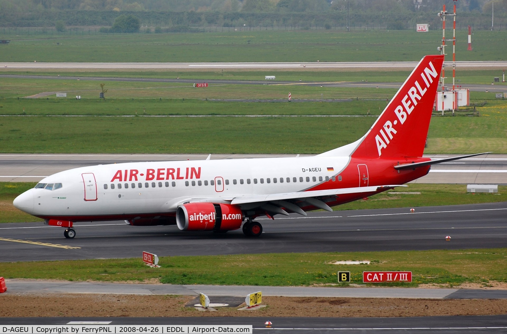 D-AGEU, 1998 Boeing 737-75B C/N 28104, Germania B737 operated for Air Berlin. Aircraft stored in 2018.