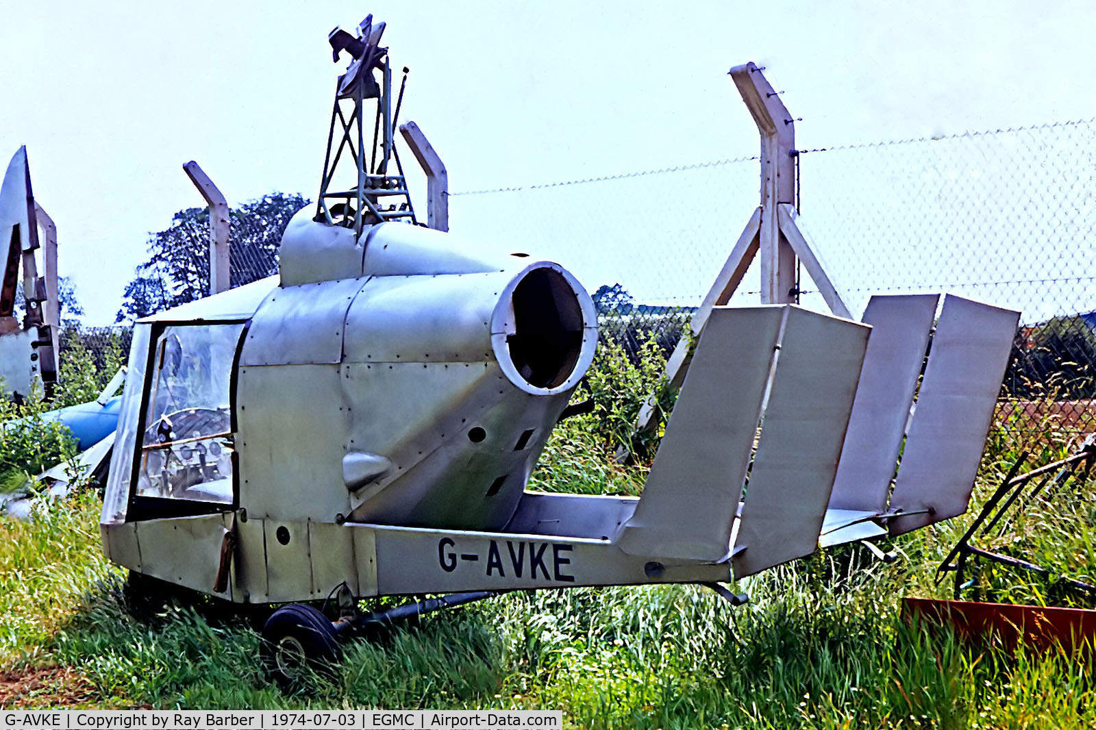 G-AVKE, Gadfly HDW1 C/N HDW1, G-AVKE   Gadfly HDW.1 [HDW.1] (Historic Aircraft Museum) Southend~G 03/07/1974
