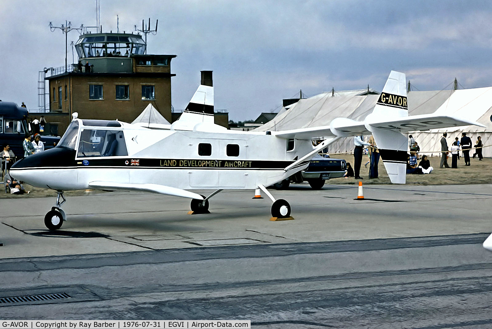 G-AVOR, 1967 Lockspeiser LDA-1 (Land Development Aircraft) C/N PFA 1346, G-AVOR   Lockspeiser LDA-01 Land Development Aircraft [PFA 1346] (David Lockspeiser) RAF Greenham Common~G 31/07/1976