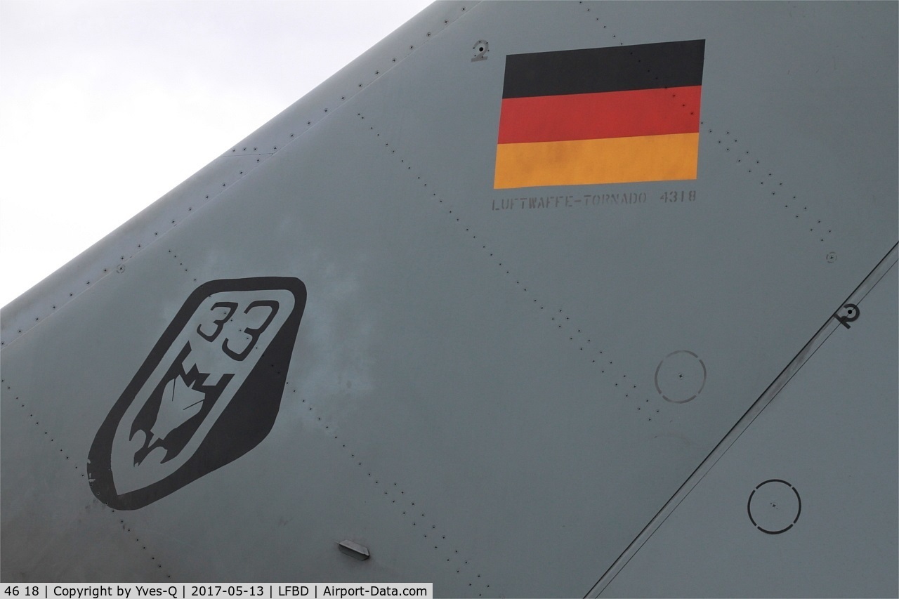 46 18, Panavia Tornado IDS C/N 789/GS251/4318, German Air Force Panavia Tornado IDS, Static display, Bordeaux-Mérignac Air Base 106(LFBD-BOD) Open day 2017