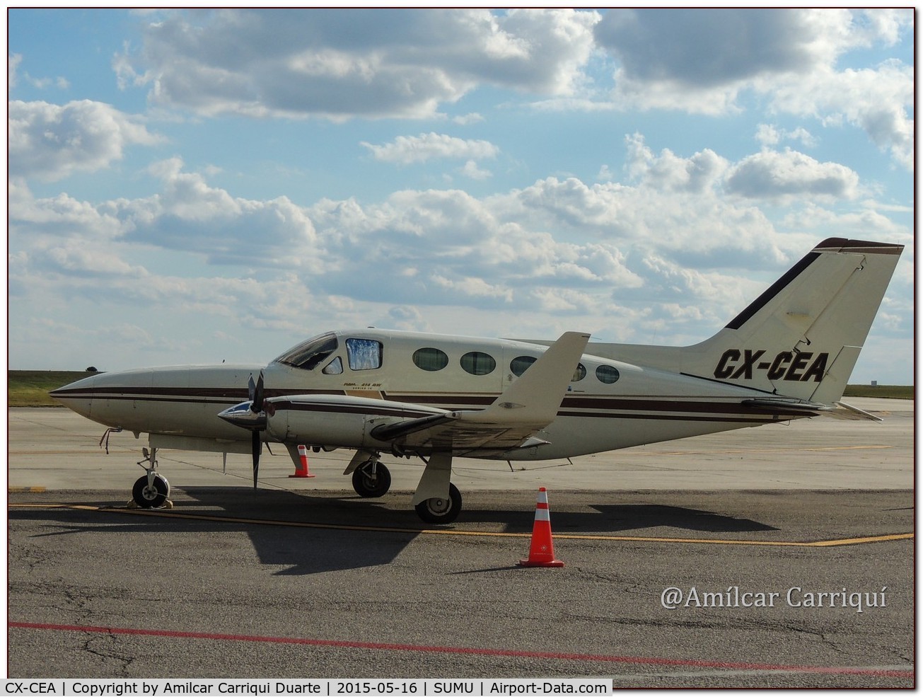 CX-CEA, 1978 Cessna 414A Chancellor C/N 414A-0208, Landed at SUMU