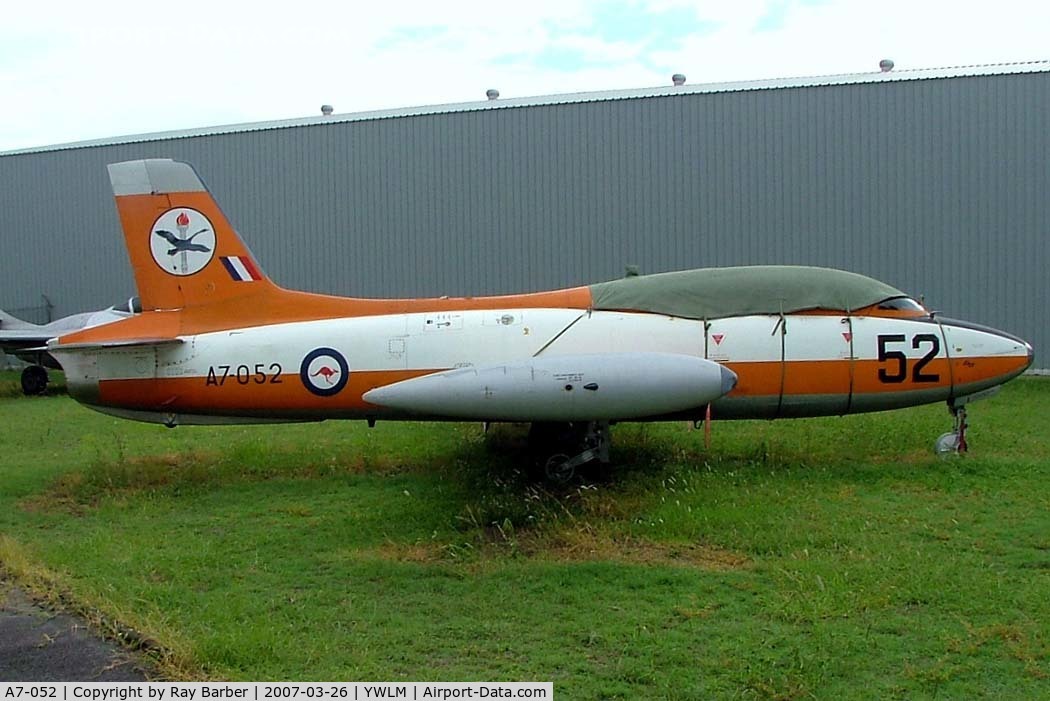 A7-052, Aermacchi MB-326H C/N CA30-52, A7-052   Aermacchi MB-326H/ Commonwealth CA.30 [CA30-52] (Fighter World Museum) Newcastle-RAAF Williamtown~VH 26/03/2007