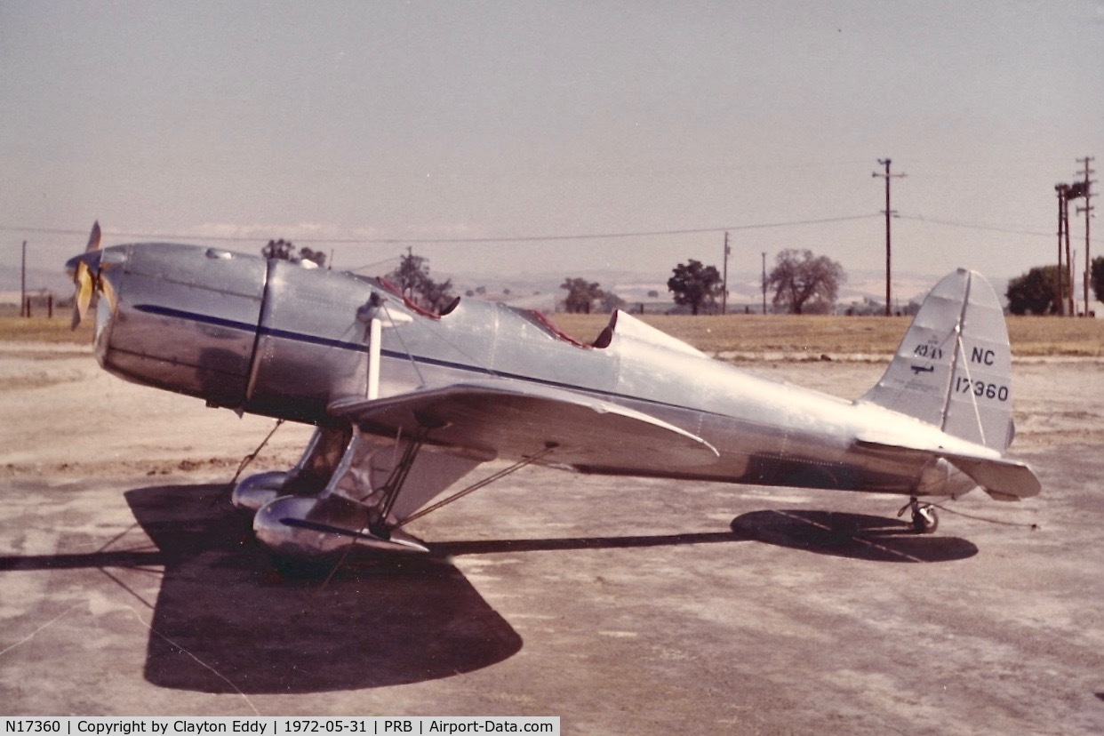 N17360, 1937 Ryan Aeronautical ST-A Special C/N 184, Paso Robles Flyin 1972.