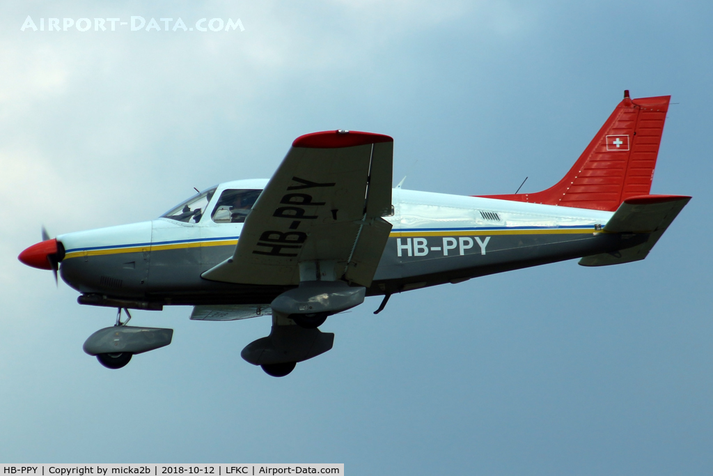 HB-PPY, 1993 Piper PA-28-181 Archer II C/N 2890194, Landing