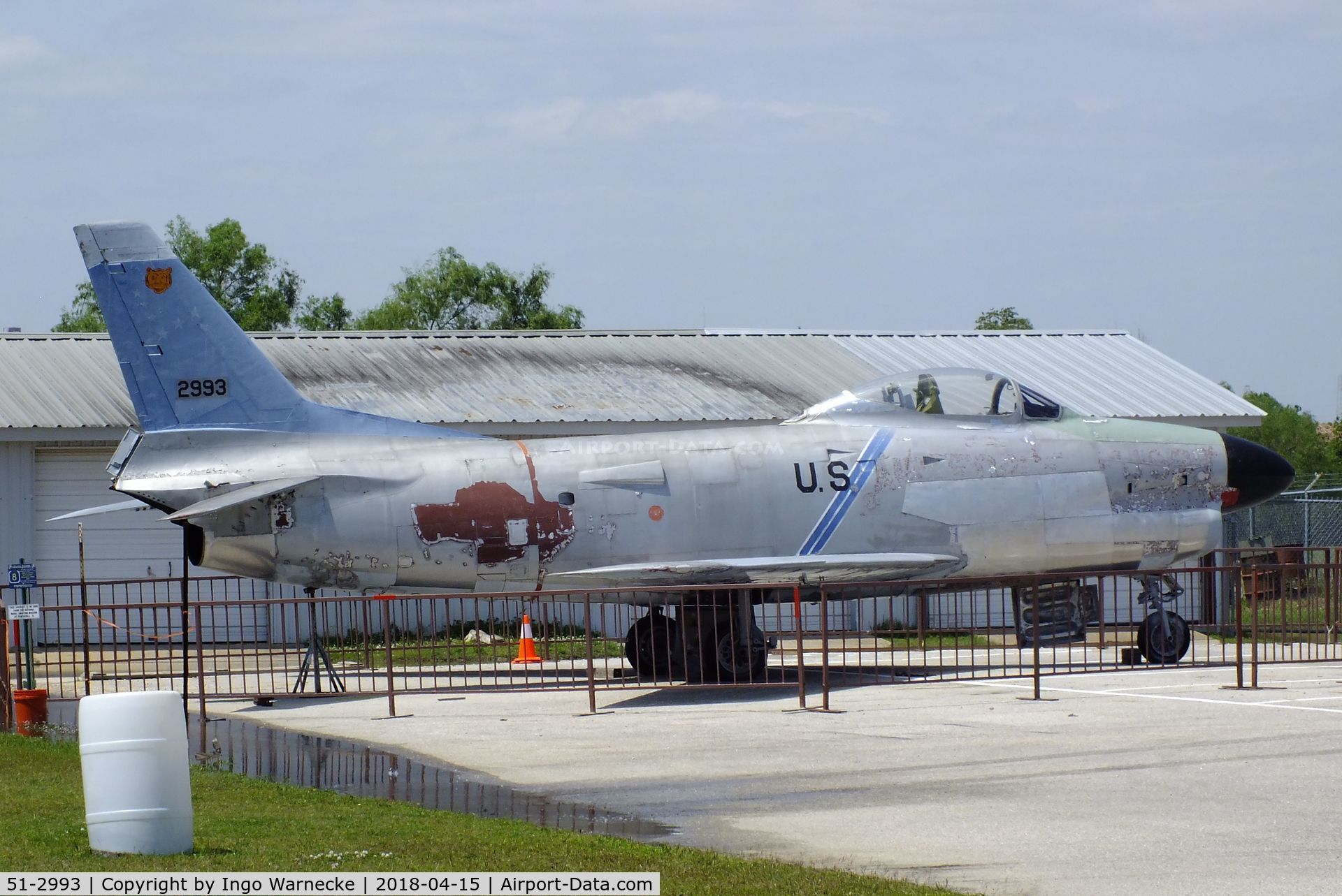51-2993, North American F-86L Sabre C/N 177-50, North American F-86L Sabre at the USS Alabama Battleship Memorial Park, Mobile AL