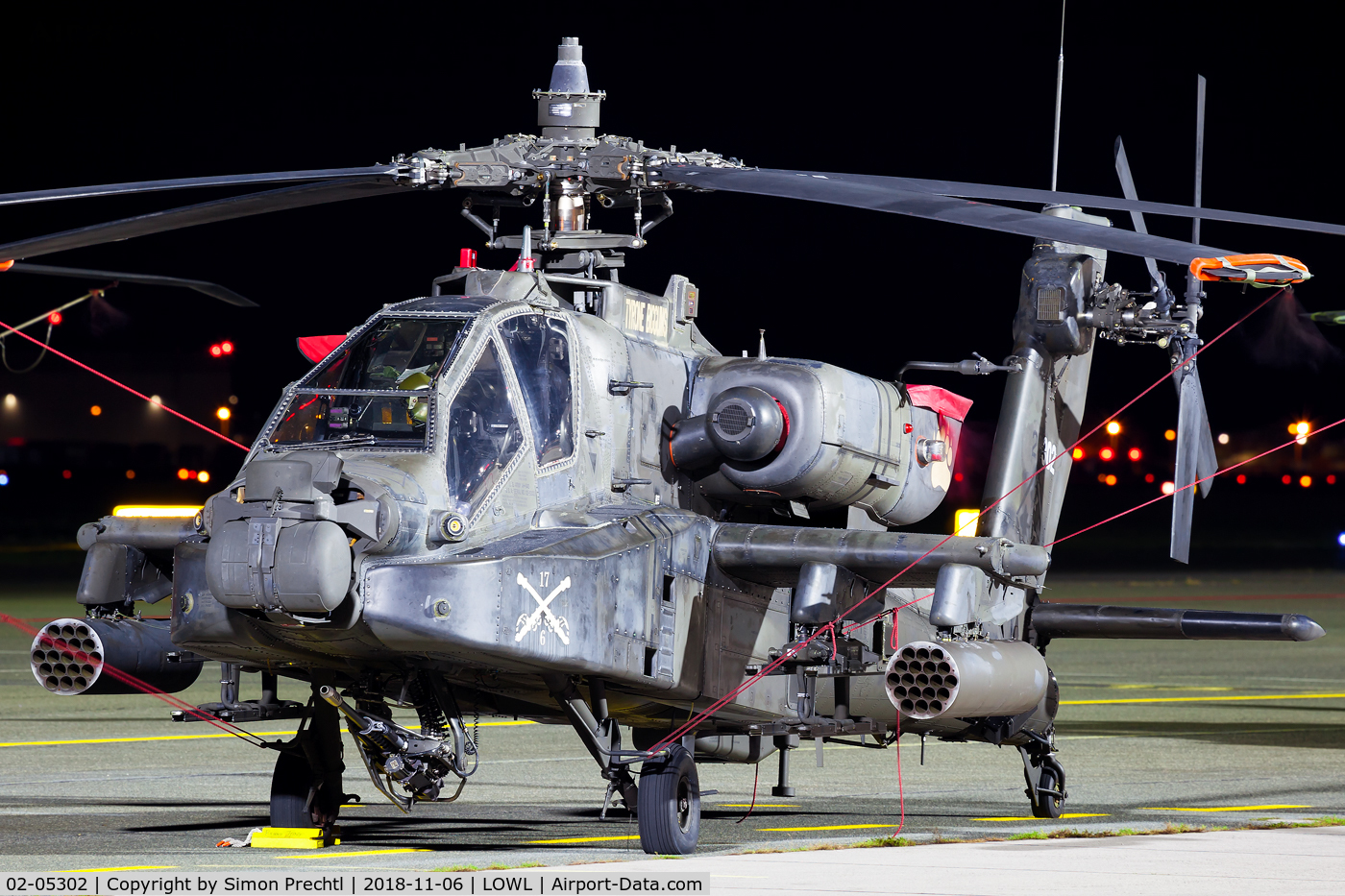 02-05302, Boeing AH-64D Longbow Apache C/N PVD302, 02-05302 @ Linz Airport