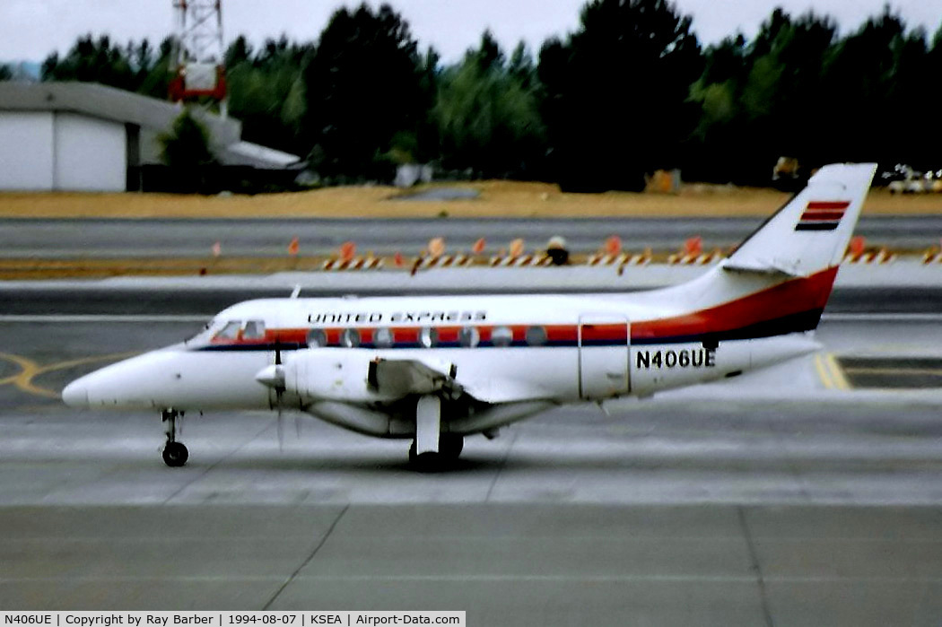 N406UE, British Aerospace BAe Jetstream 3101 C/N 759, N406UE   BAe Jetstream 3101 [759] (United Express) Seattle-Tacoma Int'l~N 07/08/1994