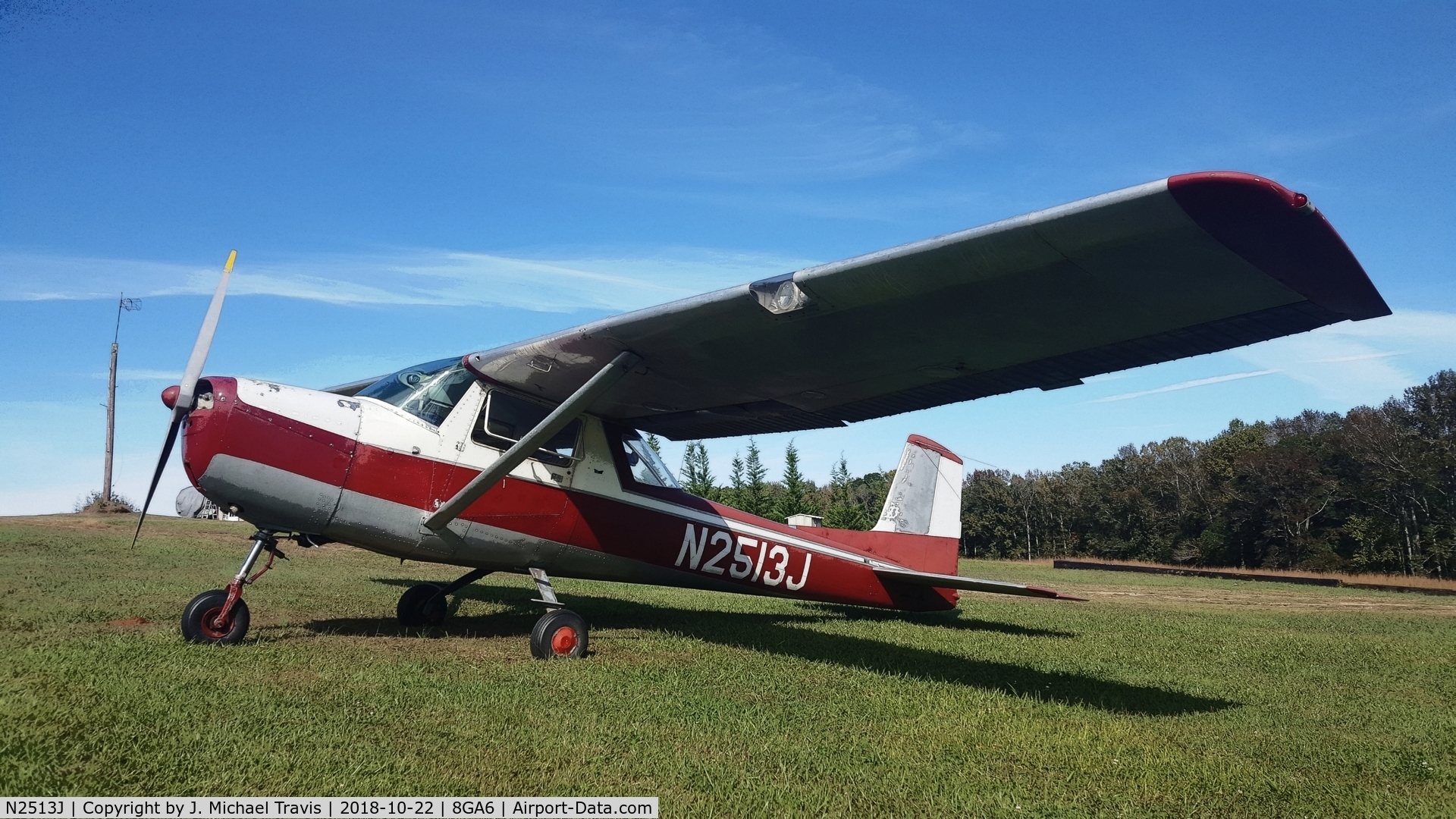 N2513J, 1964 Cessna 150E C/N 15061013, N2513J making a visit to 8GA6.