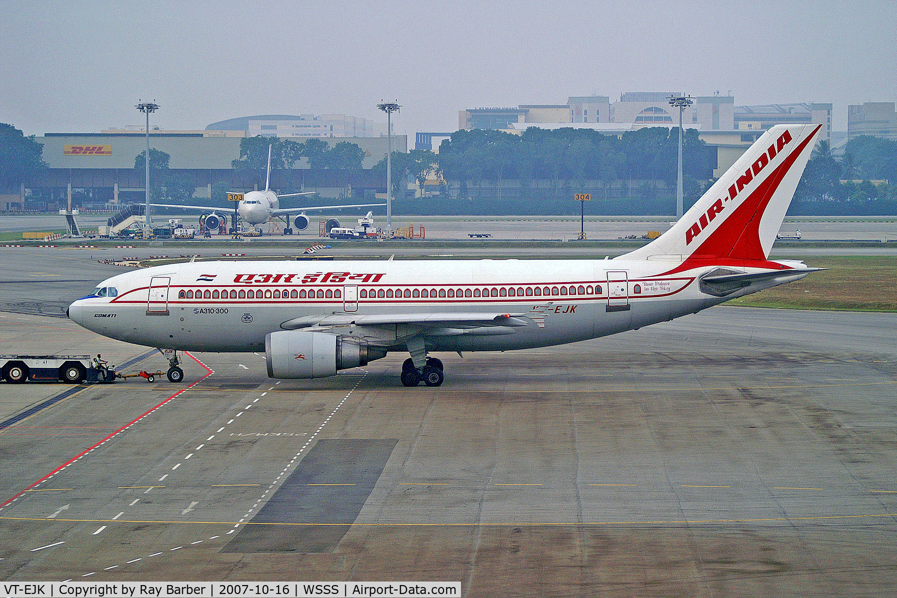 VT-EJK, 1986 Airbus A310-304 C/N 429, VT-EJK   Airbus A310-304 [429] (Air India) Singapore-Changi~9V 16-10-2007