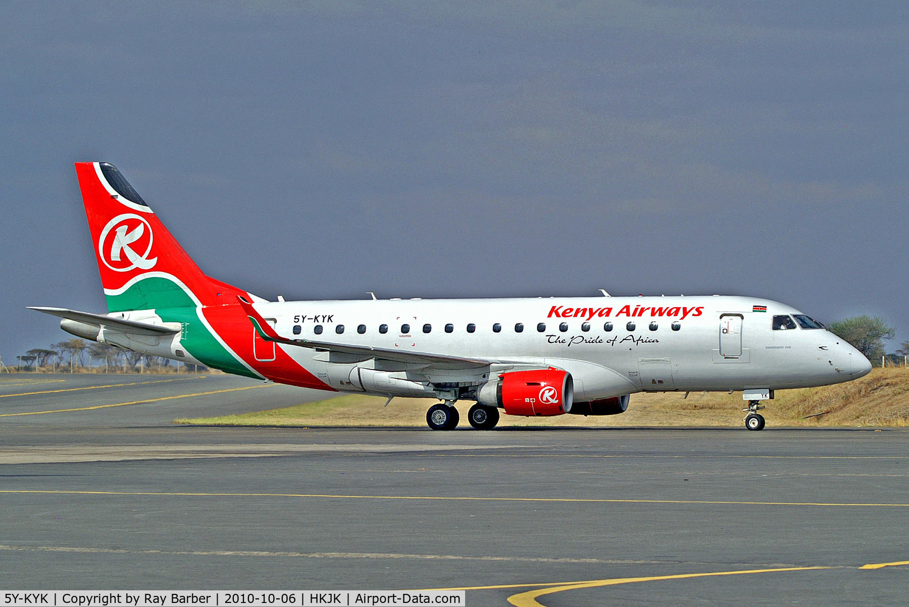 5Y-KYK, 2005 Embraer 170LR (ERJ-170-100LR) C/N 17000111, 5Y-KYK   Embraer Emb-170-100LR [17000111] (Kenya Airways) Nairobi-Jomo Kenyatta Int'l~5Y 06-10-2010