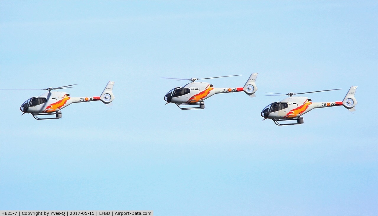 HE25-7, 2000 Eurocopter EC-120B Colibri C/N 1176, Eurocopter EC-120B Colibri, Take off rwy 23, Bordeaux-Mérignac Air Base 106 (LFBD-BOD)