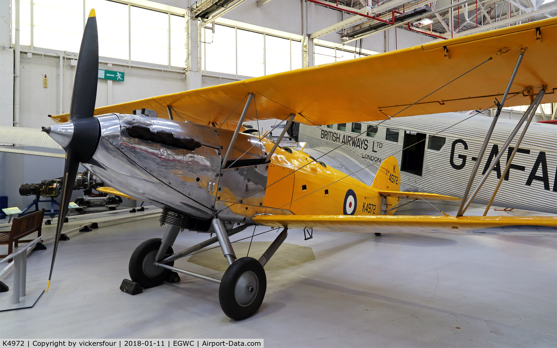 K4972, 1935 Hawker Hart Trainer II C/N 4261, RAF Museum Cosford