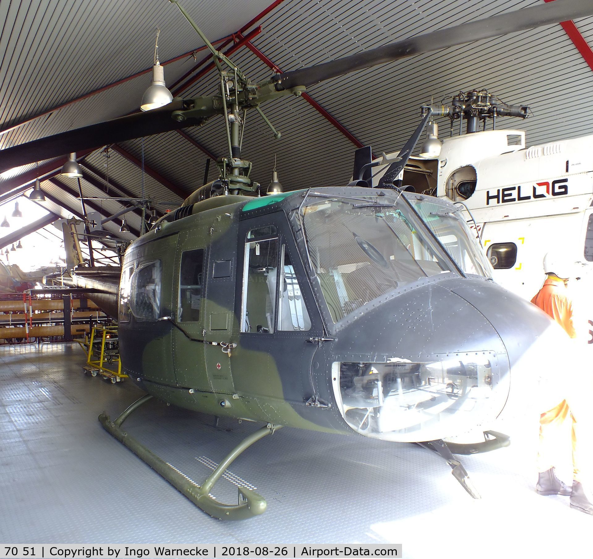 70 51, Bell (Dornier) UH-1D Iroquois (205) C/N 8111, Bell (Dornier) UH-1D Iroquois at the Hubschraubermuseum (Helicopter Museum), Bückeburg