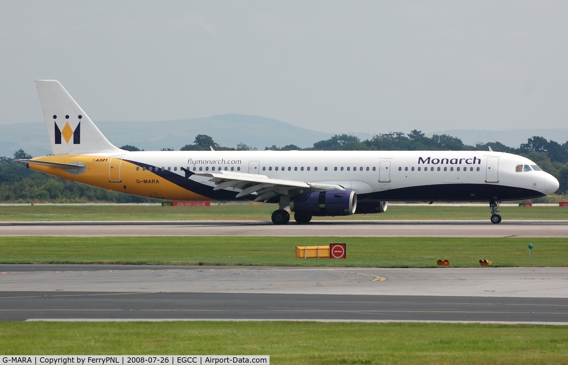 G-MARA, 1999 Airbus A321-231 C/N 983, Arrival of Monarch A321. now operating for Olympus Airways