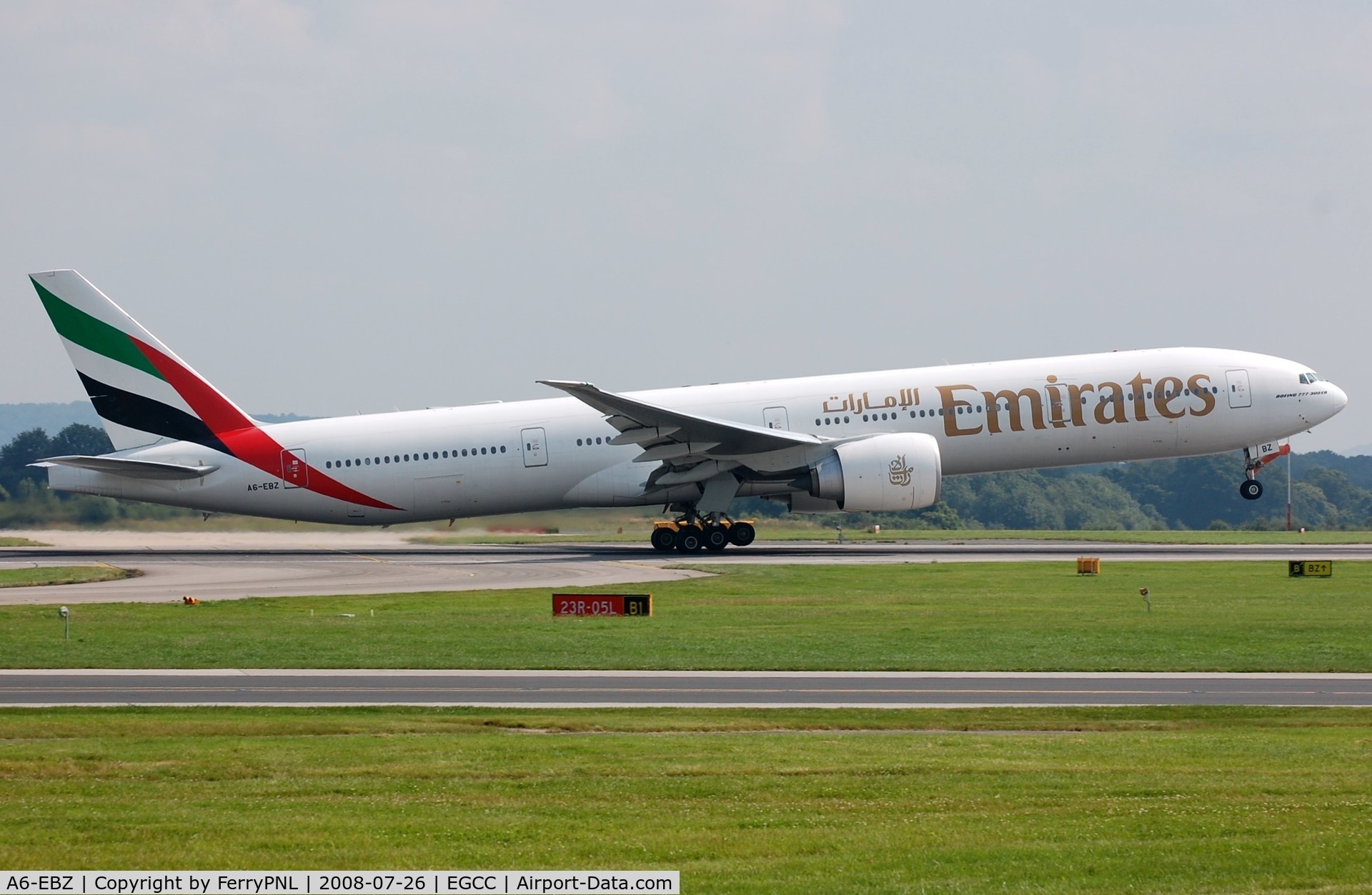 A6-EBZ, 2007 Boeing 777-31H/ER C/N 32713, Departure of Emirates B773