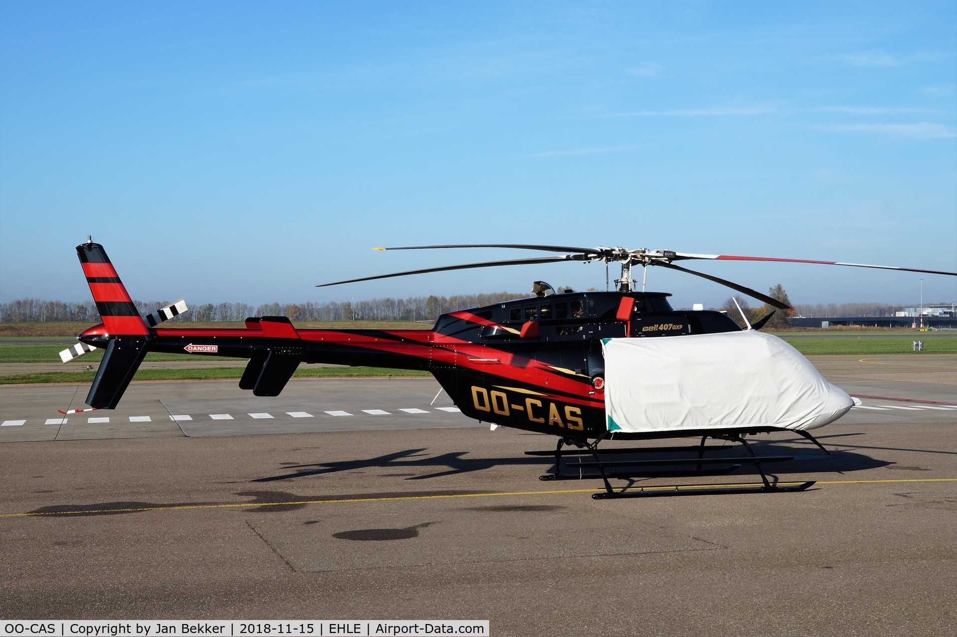 OO-CAS, 2016 Bell 407 C/N 54715, Lelystad Airport