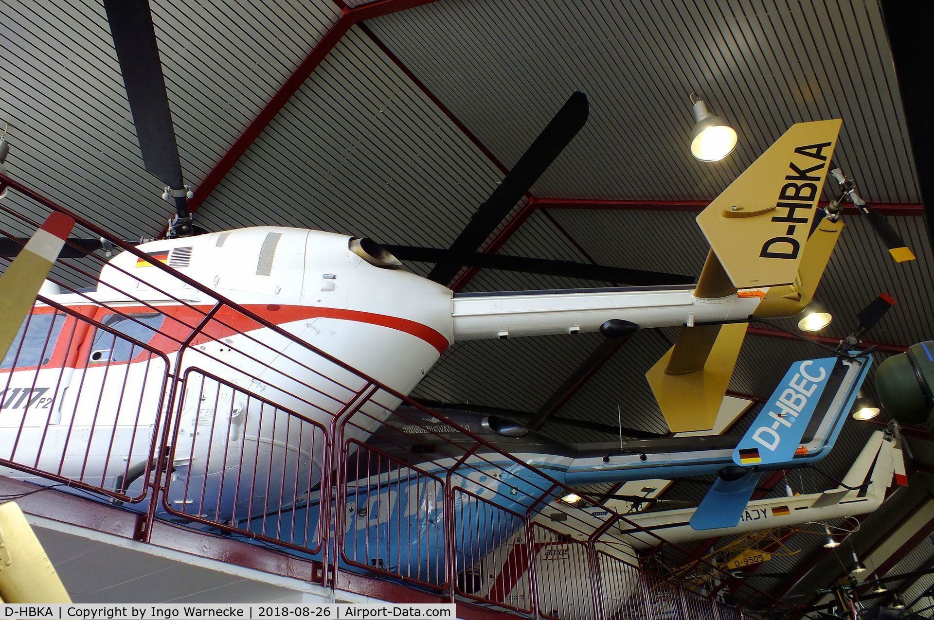 D-HBKA, MBB-Kawasaki BK-117A-3 C/N P-2, MBB-Kawasaki BK-117A-3 at the Hubschraubermuseum (helicopter museum), Bückeburg