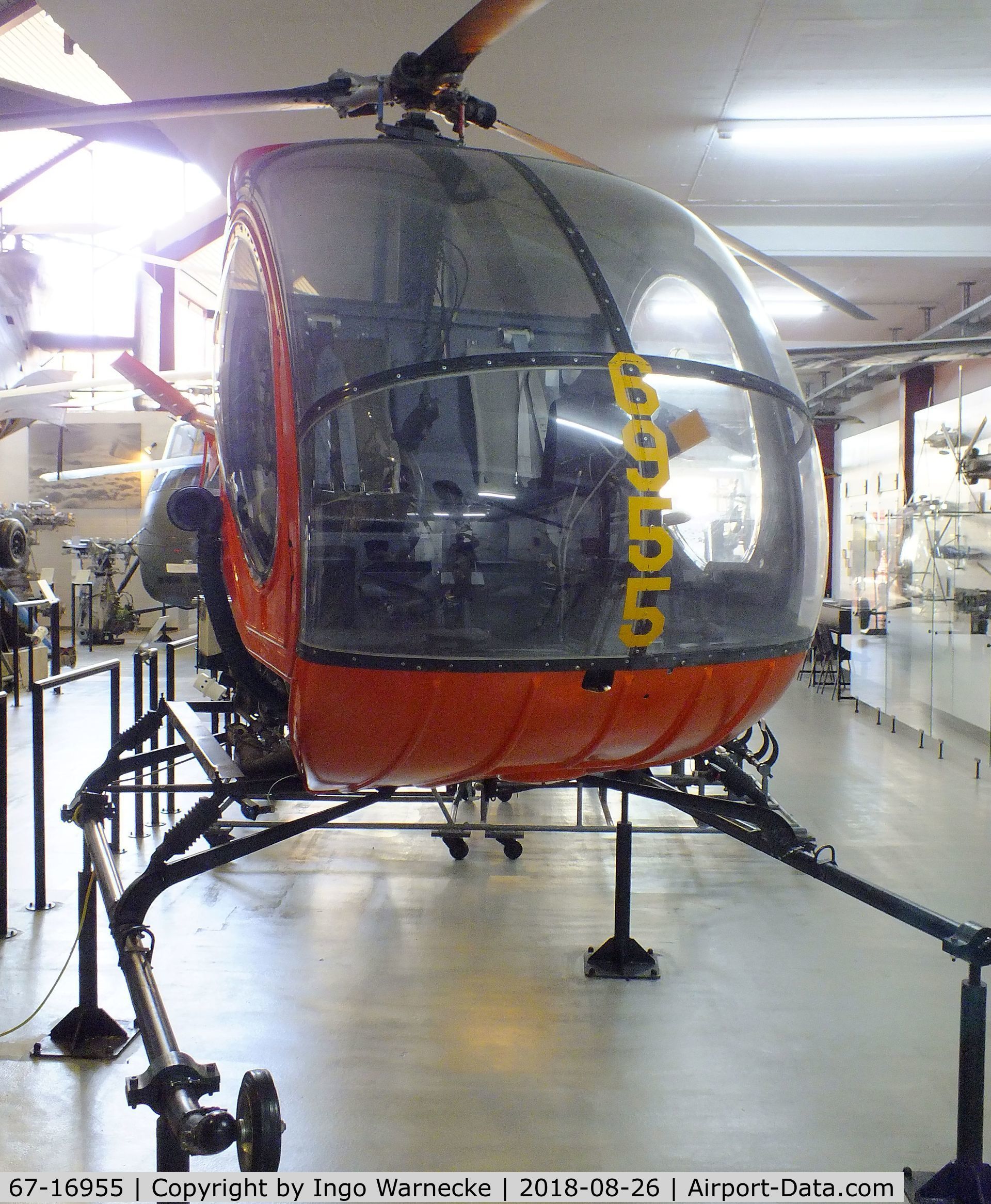 67-16955, 1967 Hughes TH-55A Osage C/N 19-1062, Hughes TH-55A Osage at the Hubschraubermuseum (helicopter museum), Bückeburg