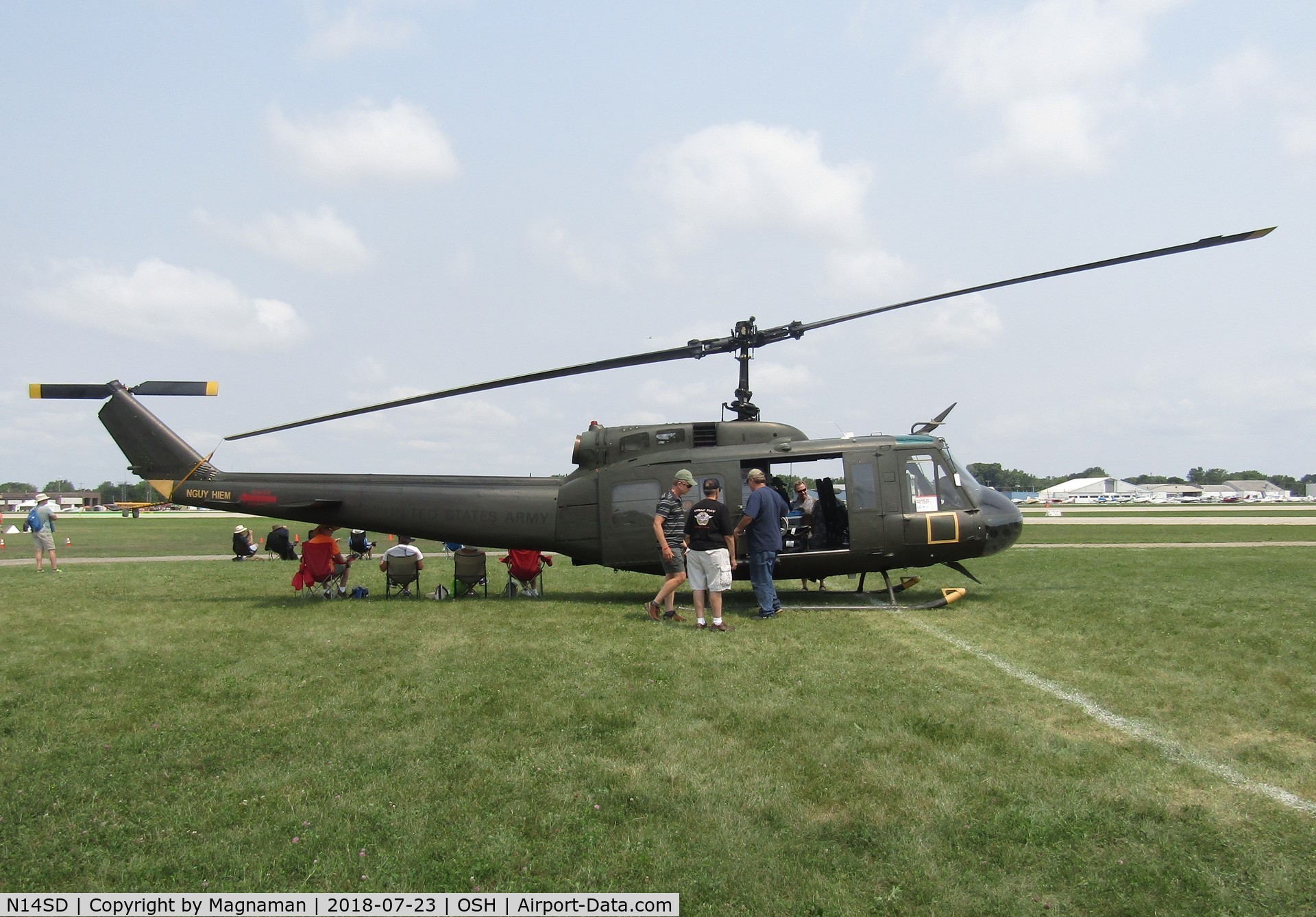 N14SD, 1967 Bell UH-1H Iroquois C/N 4027, at EAA 18