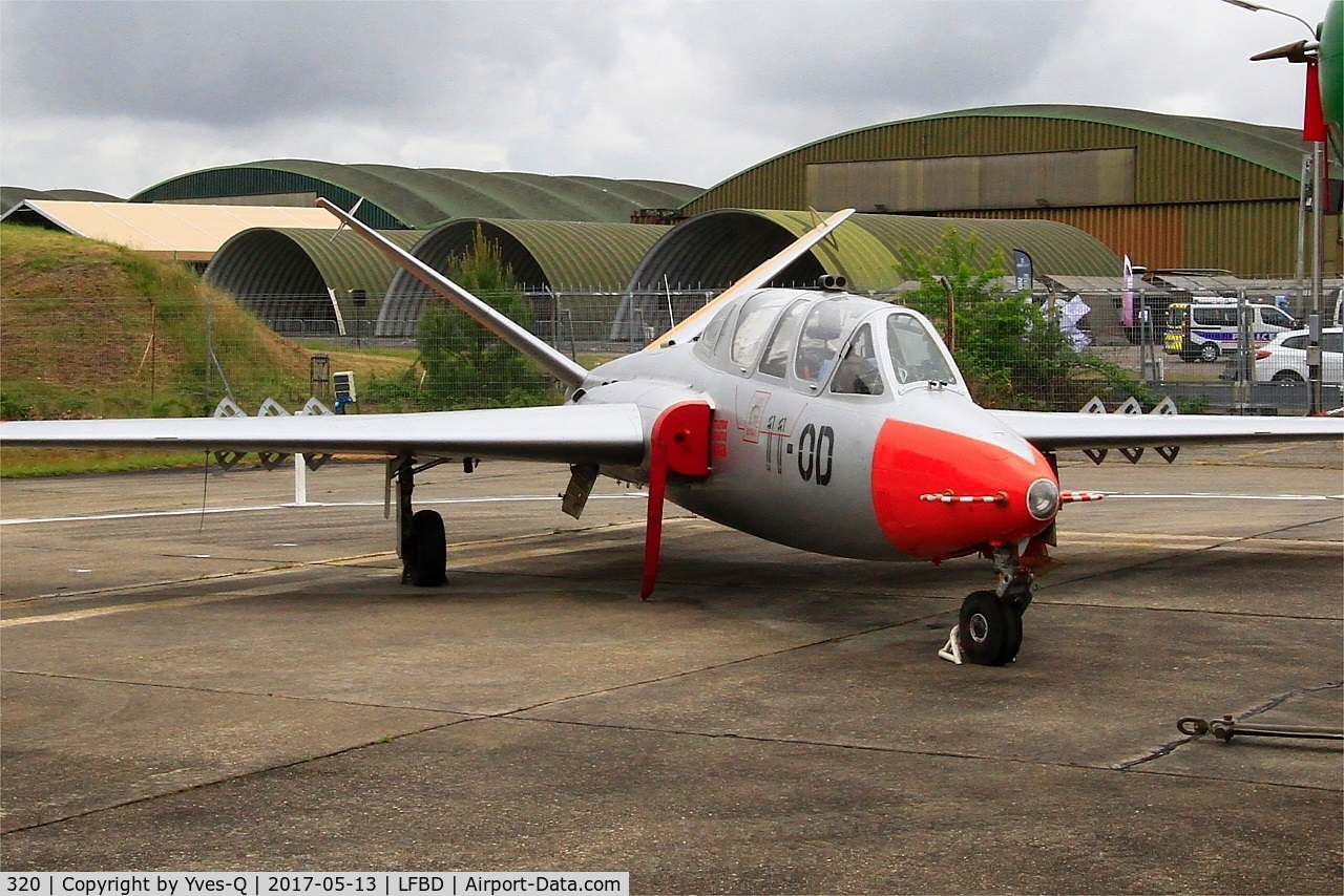 320, Fouga CM-170 Magister C/N 320, Fouga CM-170 Magister, Preserved at C.A.E.A museum, Bordeaux-Merignac Air base 106 (LFBD-BOD)