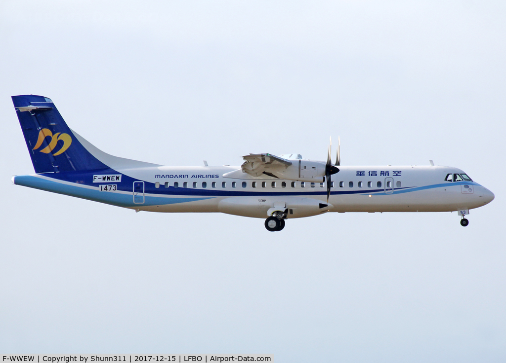 F-WWEW, 2018 ATR 72-600 C/N 1473, C/n 1473 - To be B-16853