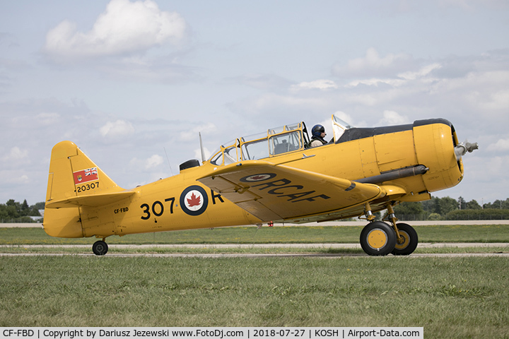 CF-FBD, 1952 Canadian Car & Foundry T-6 Harvard Mk.4 C/N CCF4-98, Canadian Car & Foundry Harvard Mk.IV  C/N CCF4-98, CF-FBD