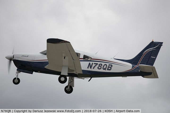 N78QB, 1978 Piper PA-28R-201 Cherokee Arrow III C/N 28R-7837308, Piper PA-28R-201 Cherokee Arrow III  C/N 28R-7837308, N78QB