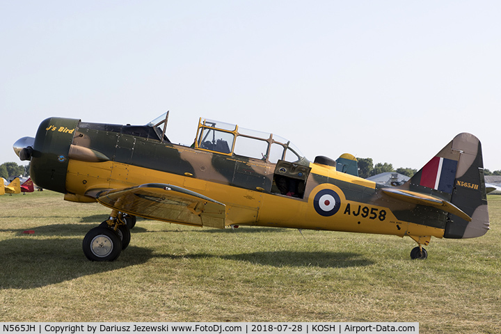 N565JH, 1954 Canadian Car & Foundry Harvard MK IV C/N CCF4-206, Canadian Car & Foundry Harvard Mk.IV  C/N CCF4-206 , N565JH