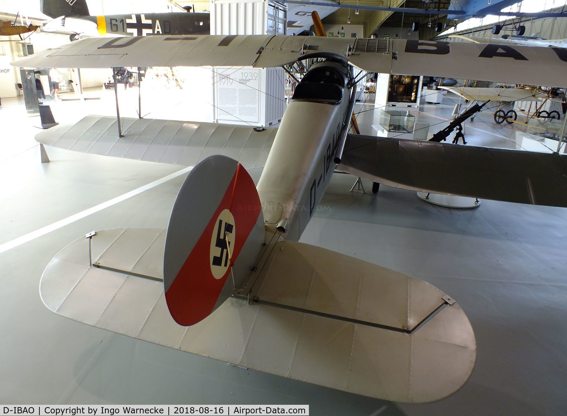 D-IBAO, Halberstadt CL.IV C/N 4205, Halberstadt CL IV civil conversion at the Luftwaffenmuseum (German Air Force museum), Berlin-Gatow