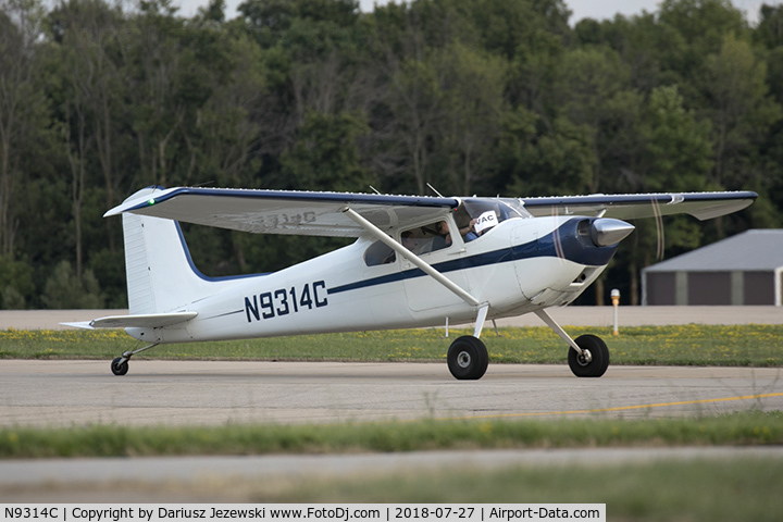 N9314C, 1955 Cessna 180 C/N 31712, Cessna 180 Skywagon  C/N 31712, N9314C