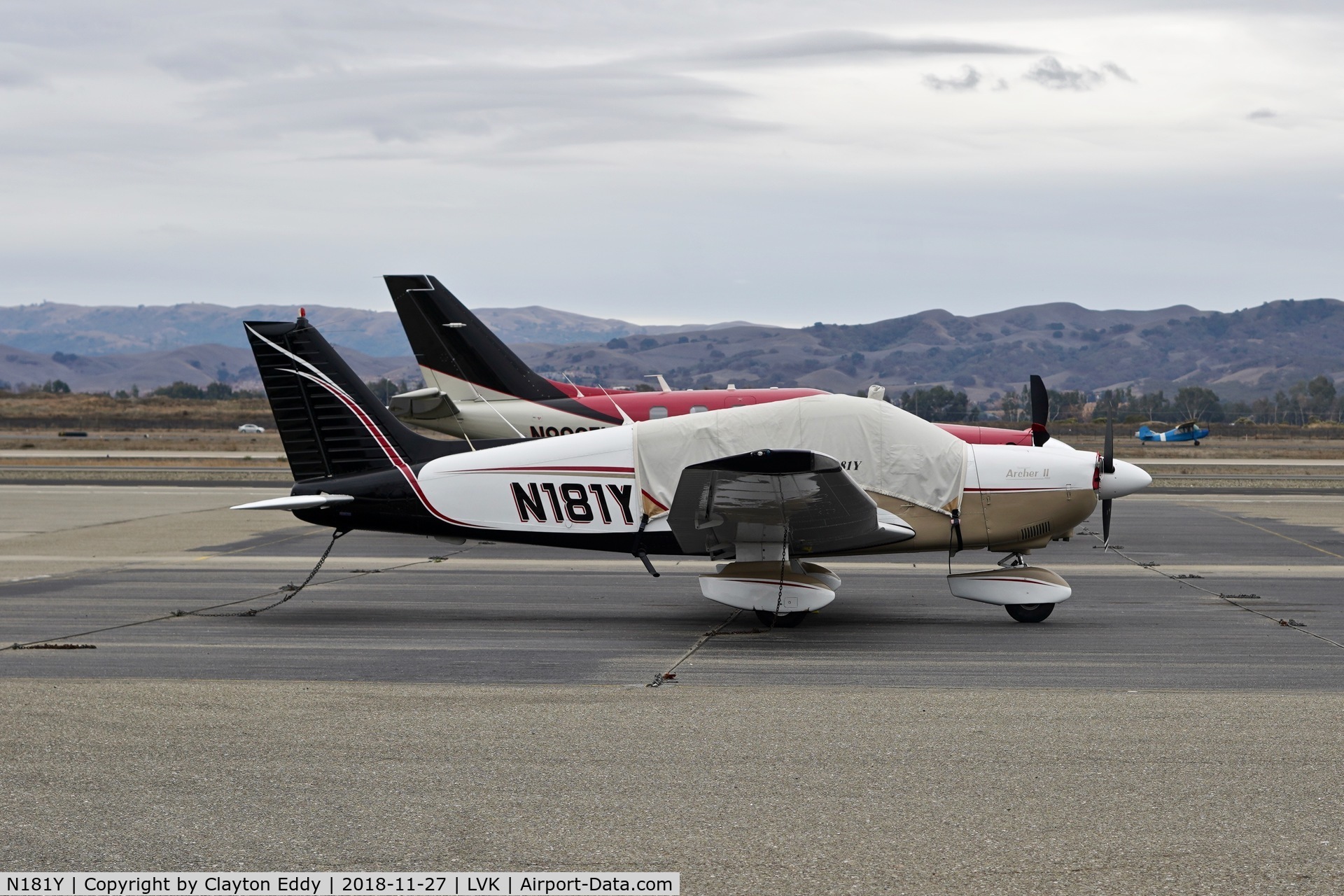 N181Y, 1985 Piper PA-28-181 Archer C/N 28-8590089, Livermore Airport California 2018.