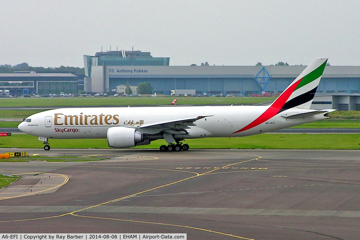 A6-EFI, 2012 Boeing 777-F1H C/N 35609, A6-EFI   Boeing 777-F1H [35609] (Emirates Airlines/SkyCargo) Amsterdam-Schiphol~PH 06/08/2014