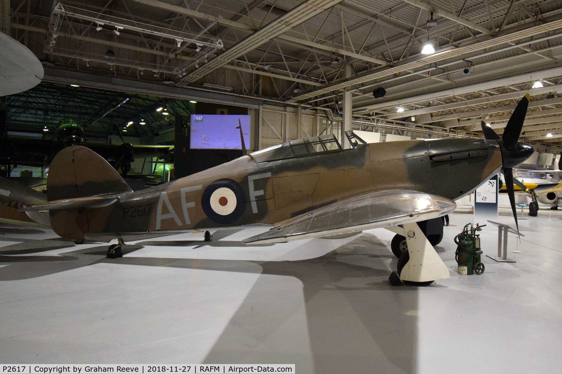 P2617, Hawker Hurricane I C/N Not found P2617, On display at the RAF Museum, Hendon.