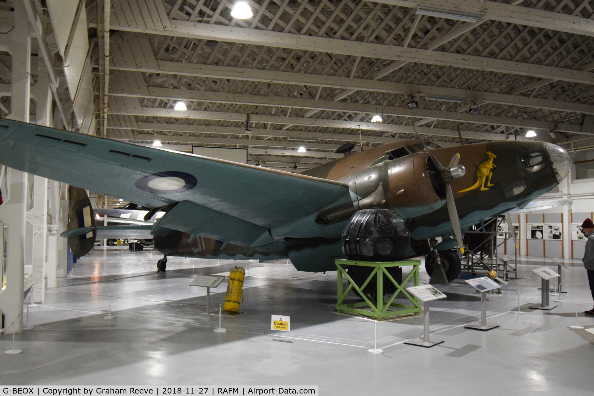 G-BEOX, Lockheed Hudson IV C/N 6464, On display at the RAF Museum, Hendon.