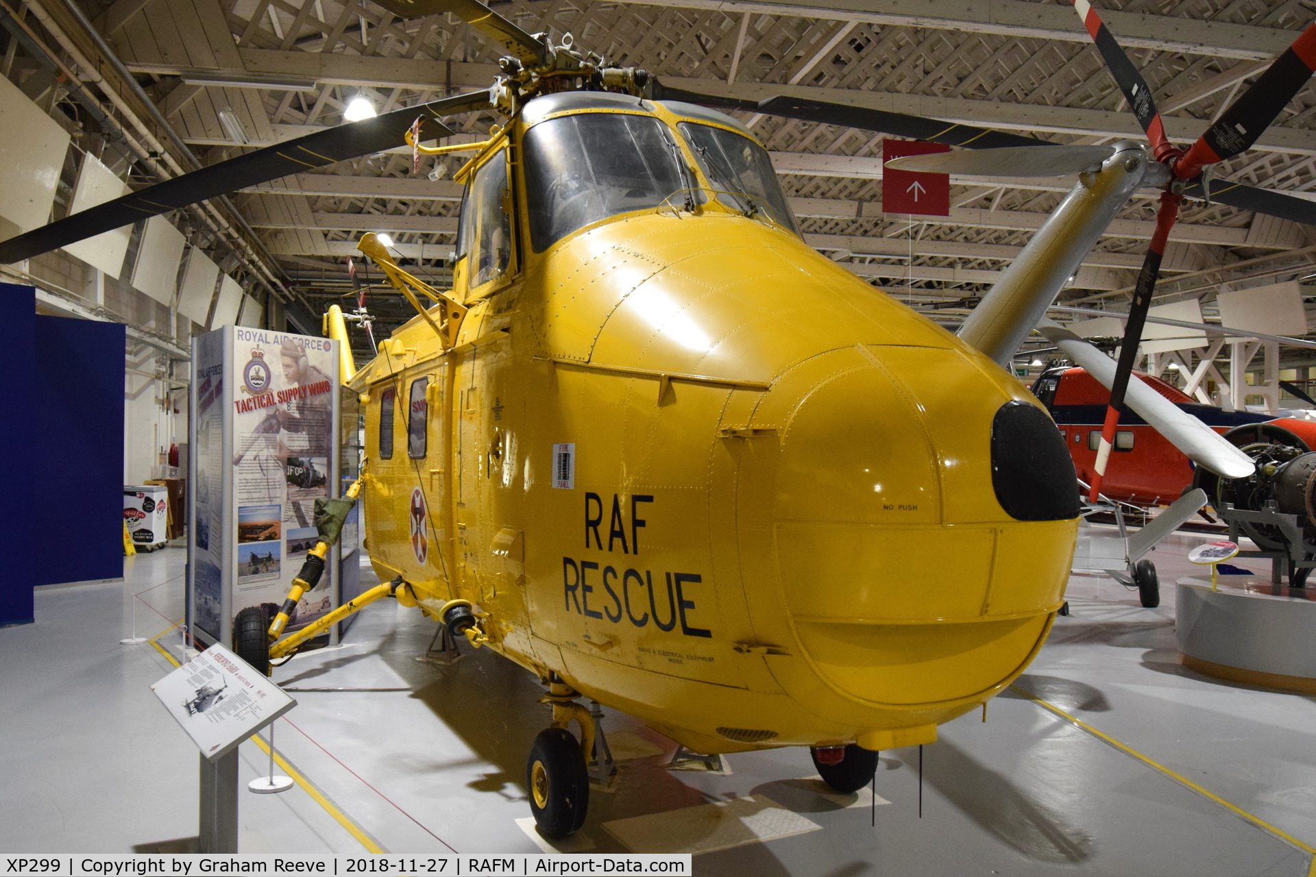 XP299, 1961 Westland Whirlwind HAR.10 C/N WA342, On display at the RAF Museum, Hendon.