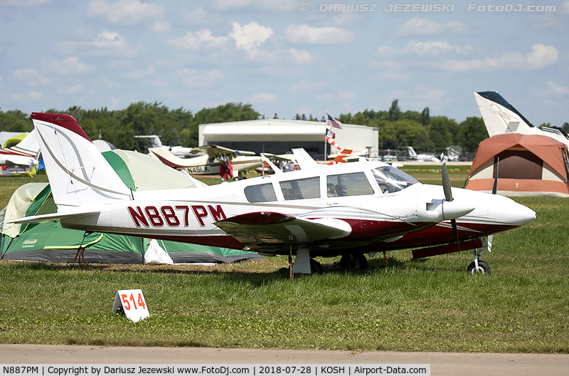 N887PM, 1970 Piper PA-39-160 Twin Comanche C/N 39-25, Piper PA-39 Twin Comanche  C/N 39-25, N887PM