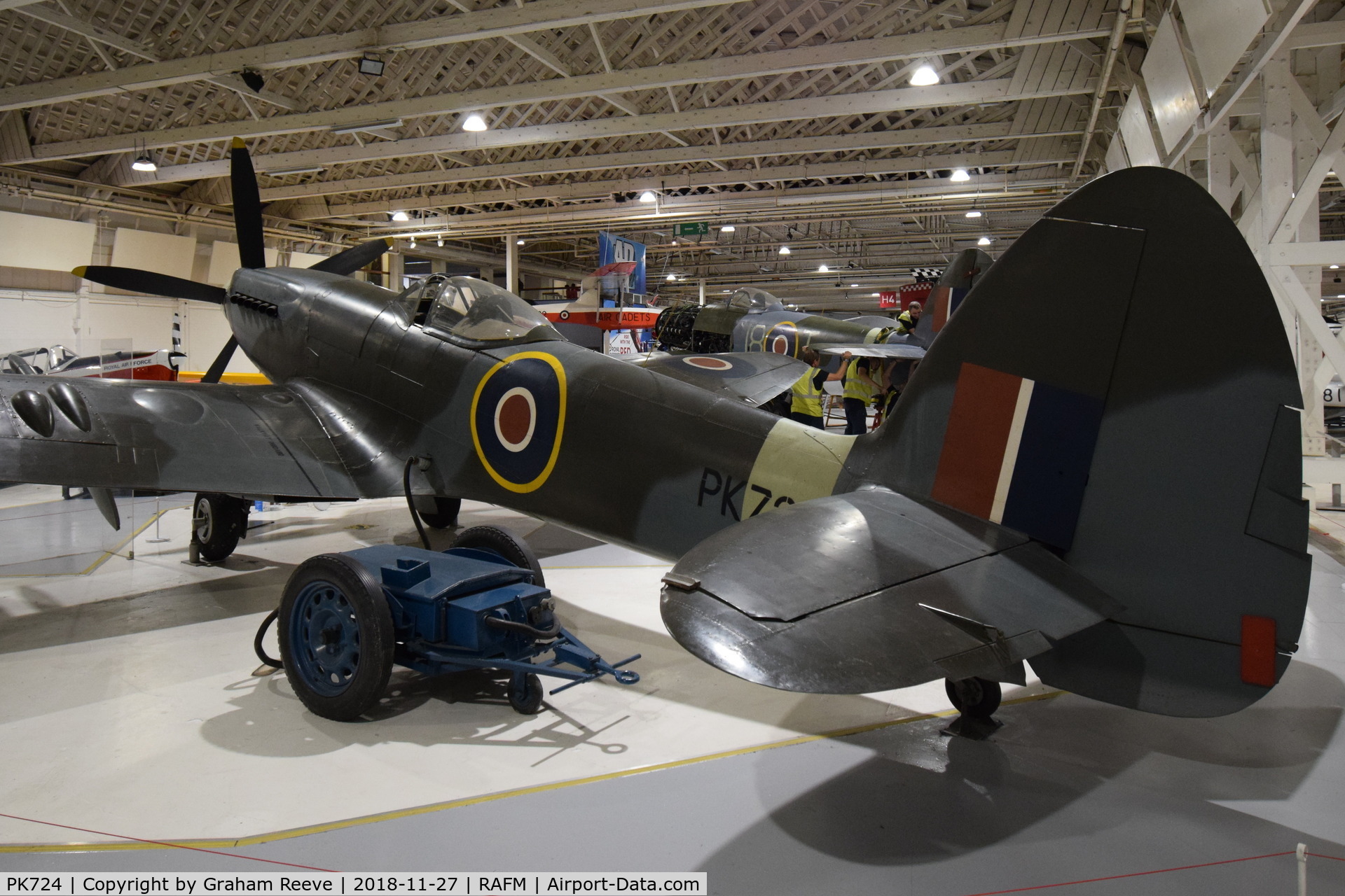 PK724, Supermarine 356 Spitfire F.24 C/N CBAF.255, On display at the RAF Museum, Hendon.