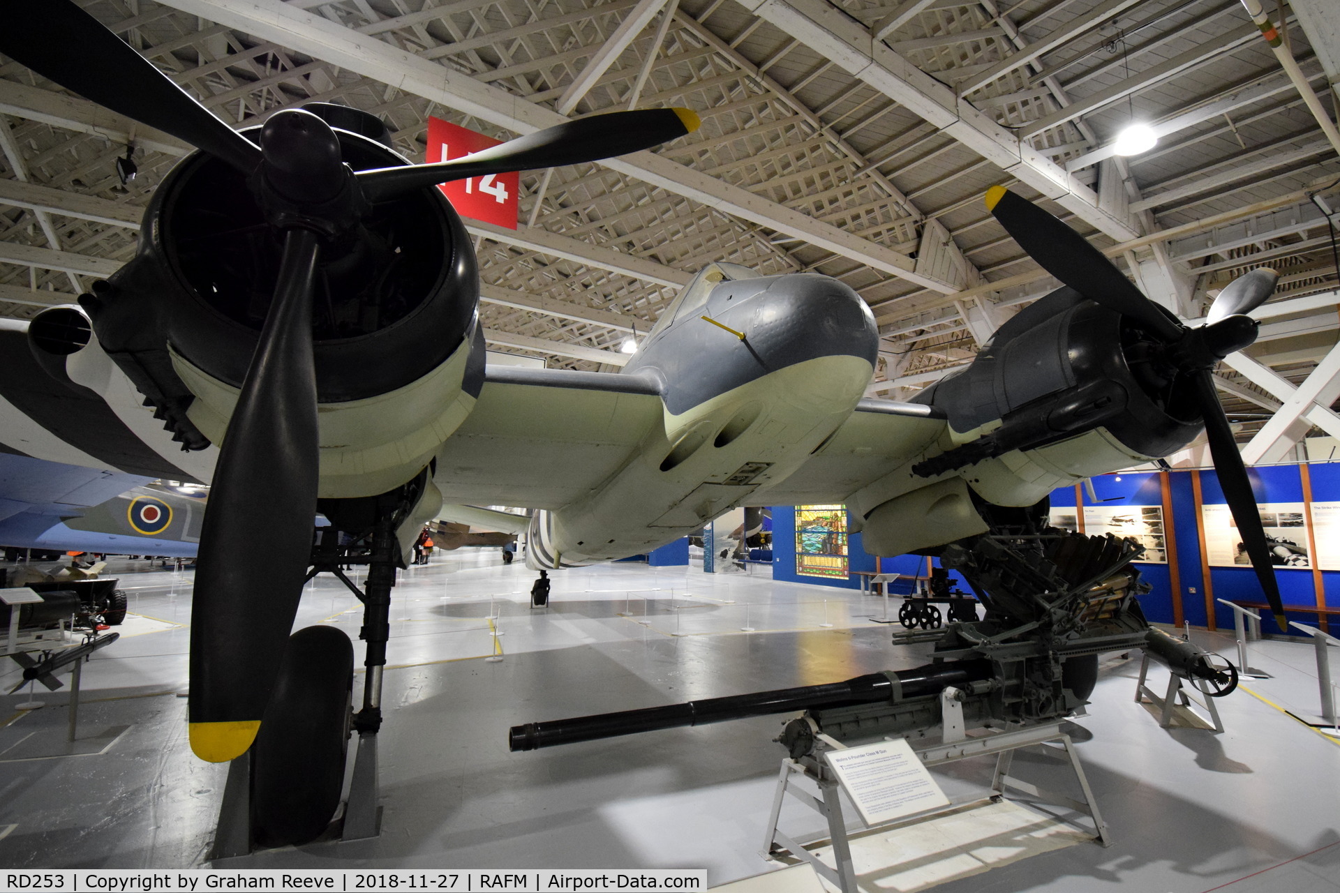 RD253, Bristol Beaufighter TF.X C/N Not found RD253, On display at the RAF Museum, Hendon.